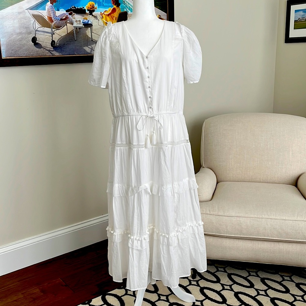Talbots White Dress - NWT - Size 14